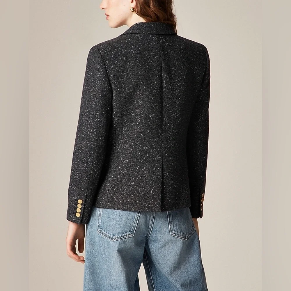 NWT J.Crew École Blazer in Herringbone Wool Blend